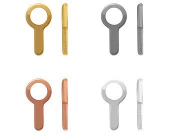 Metall Cupchain Ends Verbinder: Schmuckherstellung Zubehör (7x3.5 mm, 20 Stück)