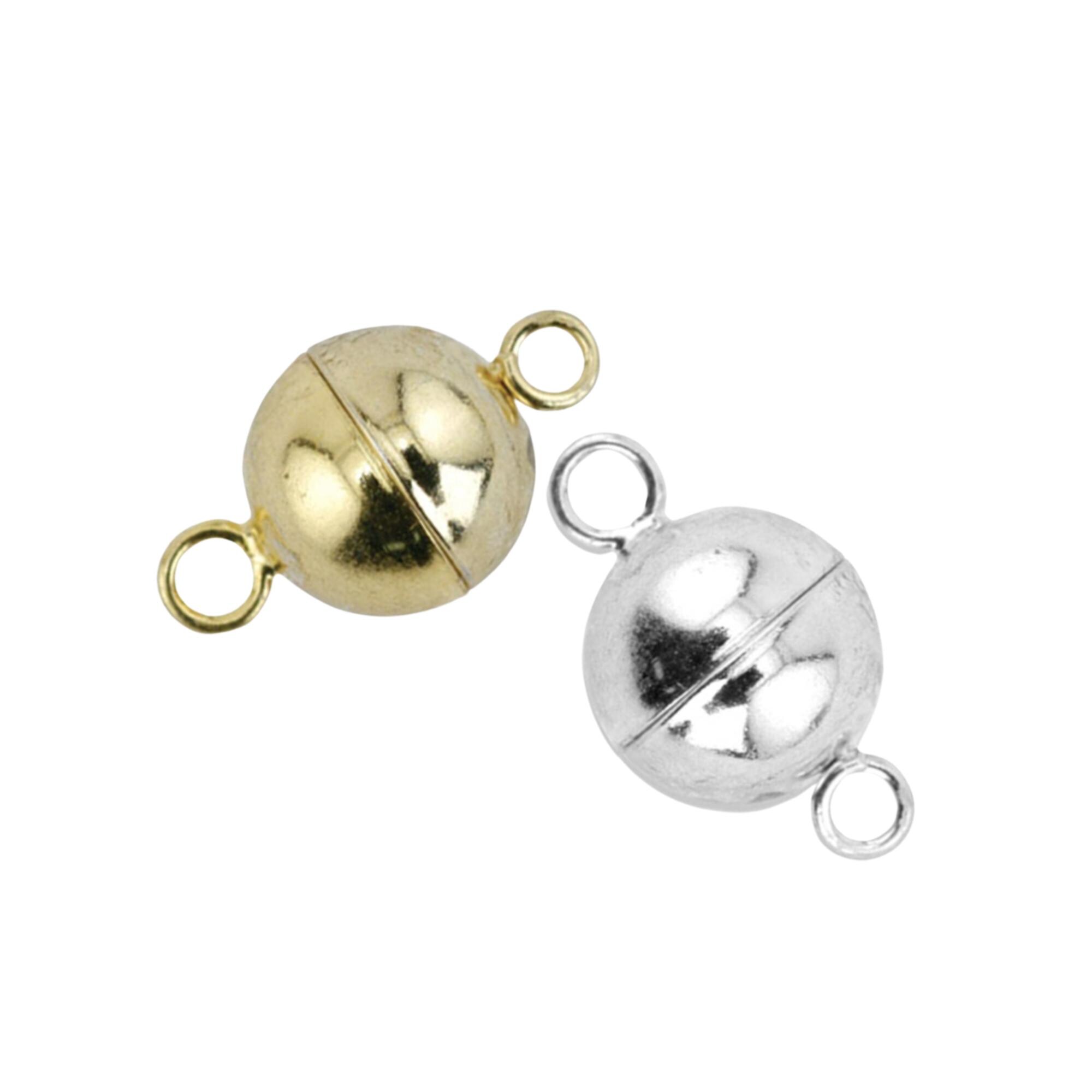 4 Fermoirs Magnétiques Ronds 16mm Pour Cordon 4mm Création Bijoux