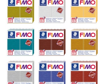 FIMO Leather-Effect Polymer Clay - 57g Oven-Bake Modeling Clay