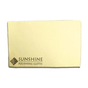 BeadSmith® Sunshine Polishing Cloth - Measures 19x13cm - Safely cleans Jewelry, Metals and almost any Surface - Gold, Silver, Brass, Copper