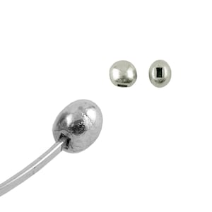 Beadalon® Brass Metal Flat Wire End Caps  - for Flat Memory Wire, Flat Remembrance Wire, Flat Steel Memory Wire - 5x4mm Size - 10 Pieces