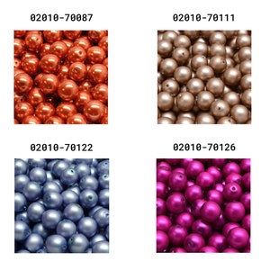 Rutkovsky 111-19001 Round Druck Pressed Glass Beads 3mm, 4mm, 6mm, 8mm, 10mm Sizes Bead Packs in Grams Czech Glass Many Colors image 6