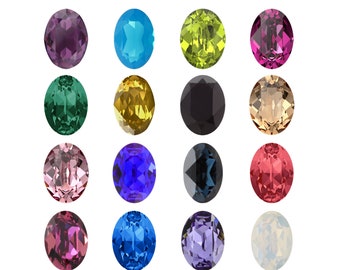4120 cristalli ovali Primero Fancy Stones - Alternativa Swarovski - Colori dei cristalli - Cristalli per la creazione di gioielli, incastonatura di pietre, incollaggio