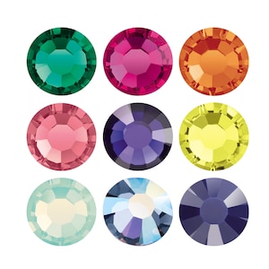 Preciosa Chaton Rose MAXIMA Rhinestones Non Hotfix Flat Backs - Genuine Preciosa Crystals - Crystals for gluing, embellishing, nail art