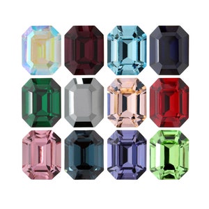 PRECIOSA Crystals 435 34 222 Octagon MAXIMA Fancy Stones Crystals - Genuine - Crystal Effects & Plain Colors - Pointed Back Crystals Stones