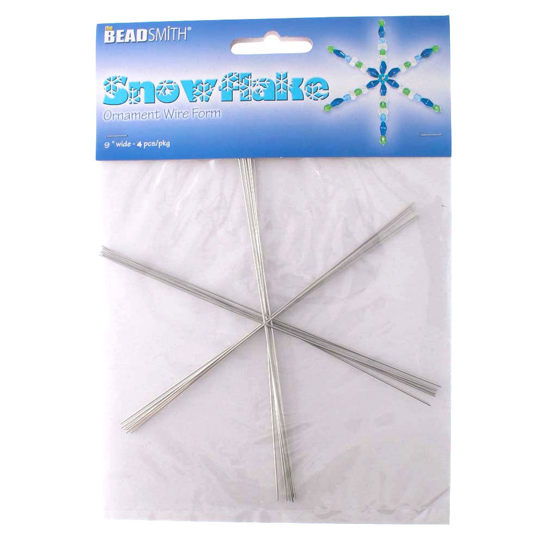 Beadsmith® Snowflake Ornament Wire Forms Made of Stainless Steel