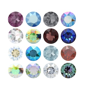 1088 Chaton Primero Crystals Round Stones - Swarovski Alternative - Various Crystal Colors - Pointed Back Round Crystals for making Jewelry