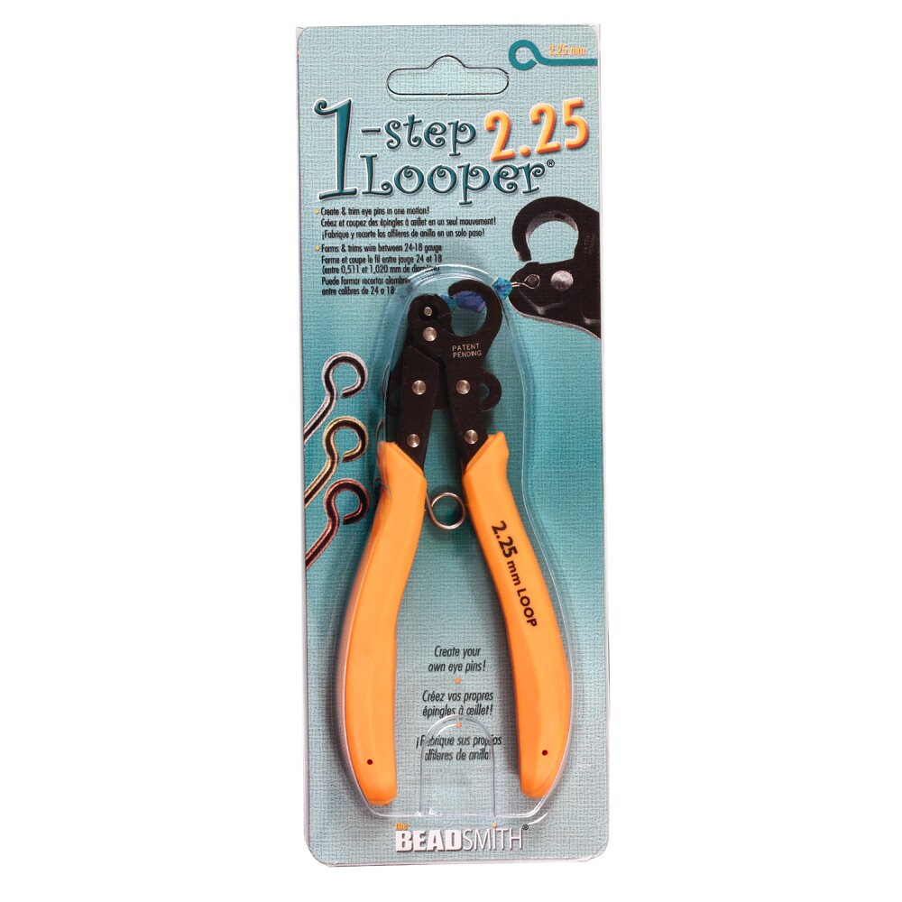 BeadSmith® 1-Step Looper® Schmuckherstellungswerkzeuge/Zangen für 24-18G Drahtarbeiten - Einfaches und schnelles Herstellen von Schlaufen - Schlaufen in den Größen 1,5 mm, 2,25 mm oder 3 mm