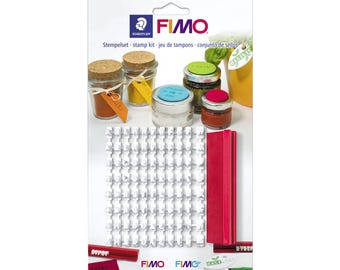 FIMO boetseerklei stempelset: 88 tekens