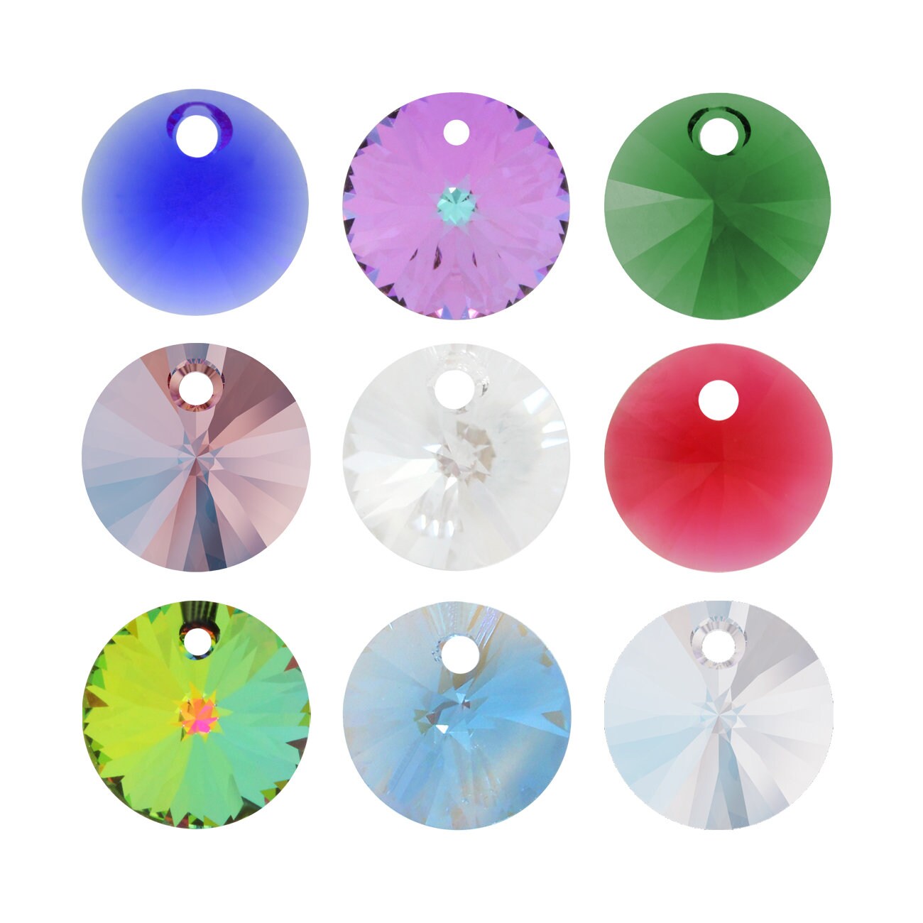 Swarovski Crystal 6428 Rivoli Pendants - Genuine - Many colors availa…