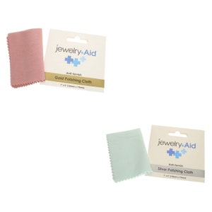 ジュエリーエイド 変色防止研磨クロス：ゴールド＆シルバー