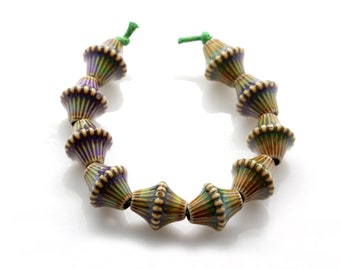 Diamond Twilight Mood Spacer Beads: Thermo Sensitive Color Changing Beads 16mm