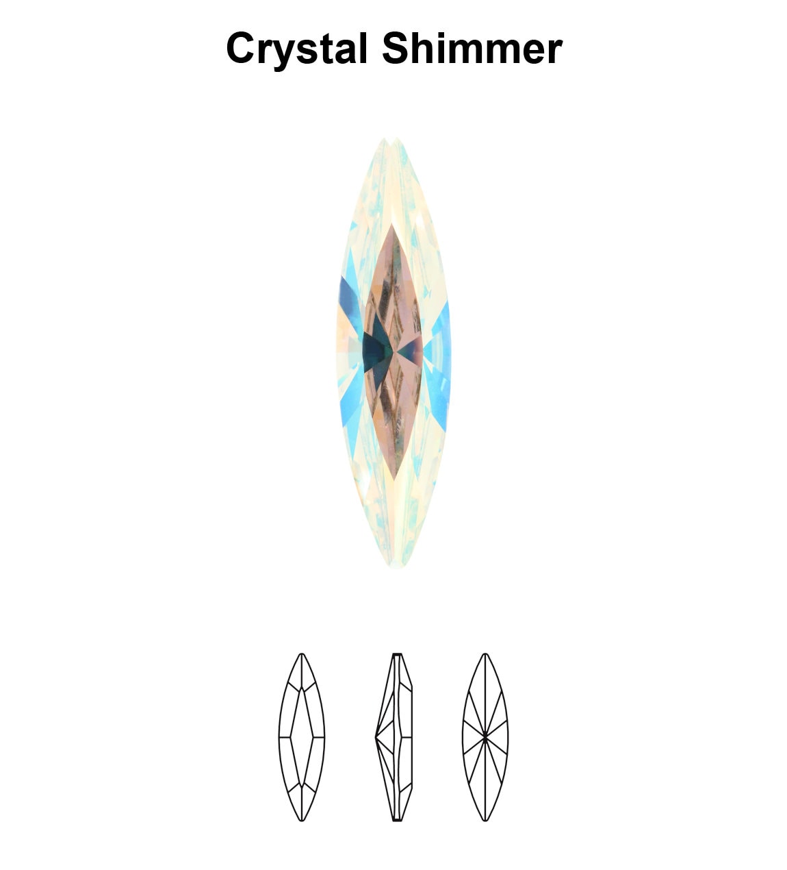 Superior PRIMERO 4200 Navette Fancy Crystals Rhinestones