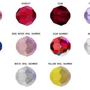 PRIMERO Kristallen 5000 Rond Facet Hoogste kwaliteit volledig geboorde kralen Gemaakt in Oostenrijk Eenvoudige kleuren Populaire kralen Kralensieraden afbeelding 9