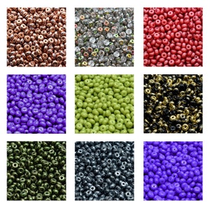 Rutkovsky 111-00046 Druk Rondelle Pressed Glass Beads - 4mm Size - 10g Pack Approx 170 Beads - Czech Glass Beads - 1mm Hole - Many Colors