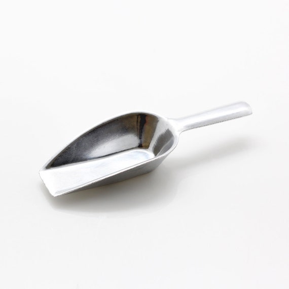 Scoop, Stainless steel, Flat Nose