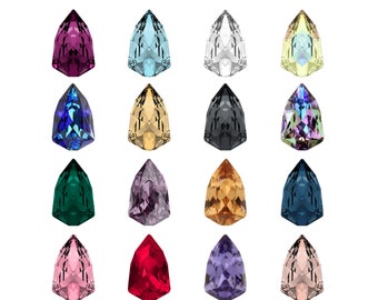 4707 Slim Trilliant Crystals: Fancy Stones for Jewelry Making, Primero Crystals Austrian Glass, High Quality Crystals