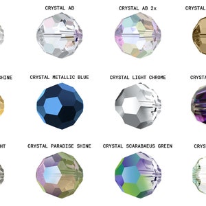 PRIMERO Kristallen 5000 Rond Facet Hoogste kwaliteit volledig geboorde kralen Gemaakt in Oostenrijk Eenvoudige kleuren Populaire kralen Kralensieraden afbeelding 4