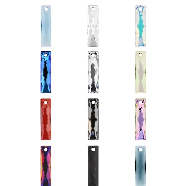 6465 Baguette Crystals: Pendants for Jewelry Making, Primero Crystals Austrian Glass, High Quality Crystals