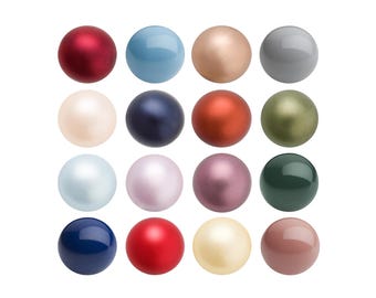 May include: A collection of 16 round ornaments in various colors, including red, blue, green, gold, and white. The ornaments are arranged in a grid pattern.