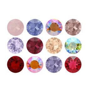 1088 Chaton Primero Crystals Round Stones - Swarovski Alternative - Various Crystal Colors - Pointed Back Round Crystals for making Jewelry