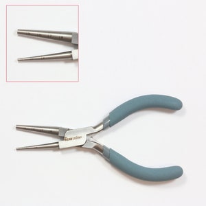 Pinces à boucler pour fils métalliques LoopRite™ BeadSmith® LoopRite™ à nez carré ou rond, marquées de 2 à 8 mm pour créer des anneaux, des fermoirs, des spires, des coudes Round Nose Pliers