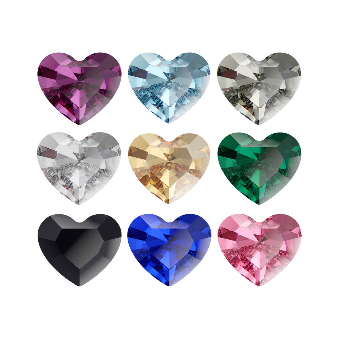 Primero 4883 Mini Heart 3.6x3.1mm Crystal (5 Stk Produktbild-Vorschau 1