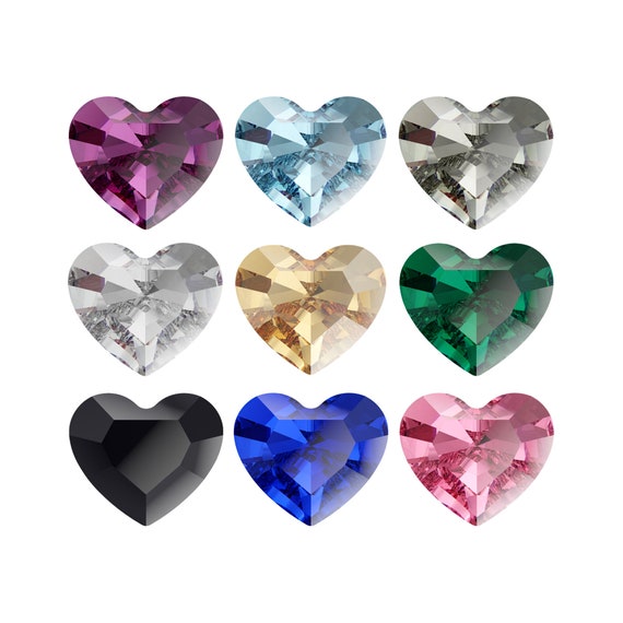 Primero 4883 Mini Heart 3.6x3.1mm Crystal (5 Stk Produktbild-Vorschau 3