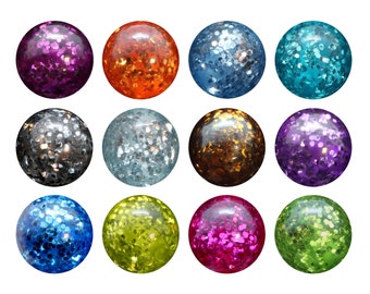 POLARIS Paipolas Round Beads Fully Drilled - 8mm, 10mm Sizes - Different Colors - Hole Size 1.8mm - Special Inner Glow Beads - Unique Colors