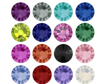 Swarovski 2058 Rose Flat Back Non-Hotfix - Loose Swarovski Rhinestones for Nail Art, Embellishment, Crafts