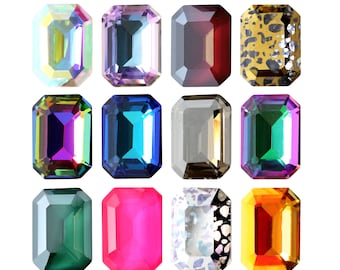 AUREA Crystals A4610 Octagon - Fancy Stones Crystals - Various Crystal Effects - Crystal Rhinestone - Popular Octagon Shape - Jewelry Making