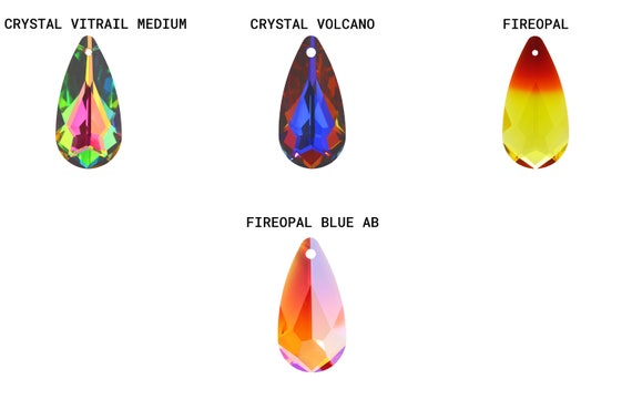 Ciondoli Superiori In Cristallo A Goccia A Forma Di Pera PRIMERO - Foto 5
