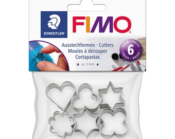 FIMO Metal Clay Cutters: 6 Piece Modeling Tool Set