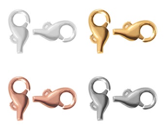 925 Silver Lobster Trigger Clasps - 14mm Size Available with Gold, Rose Gold, Rhodium or Silver Plating - Jewelry Making Findings