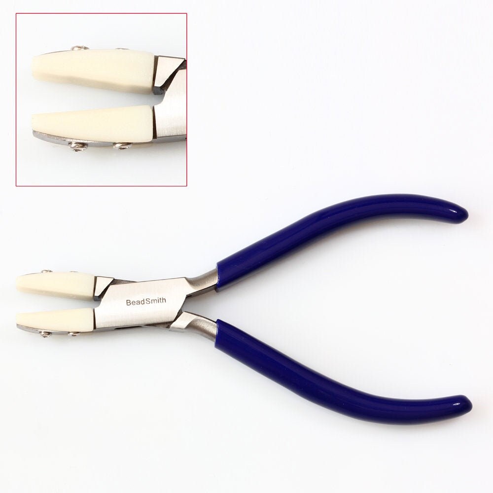 4-3/4 Chain Nose Non-Marring Nylon Jaw Pliers w/ PVC Grips Jewelry Making  Metal Forming Repair Tool - PLR-0067