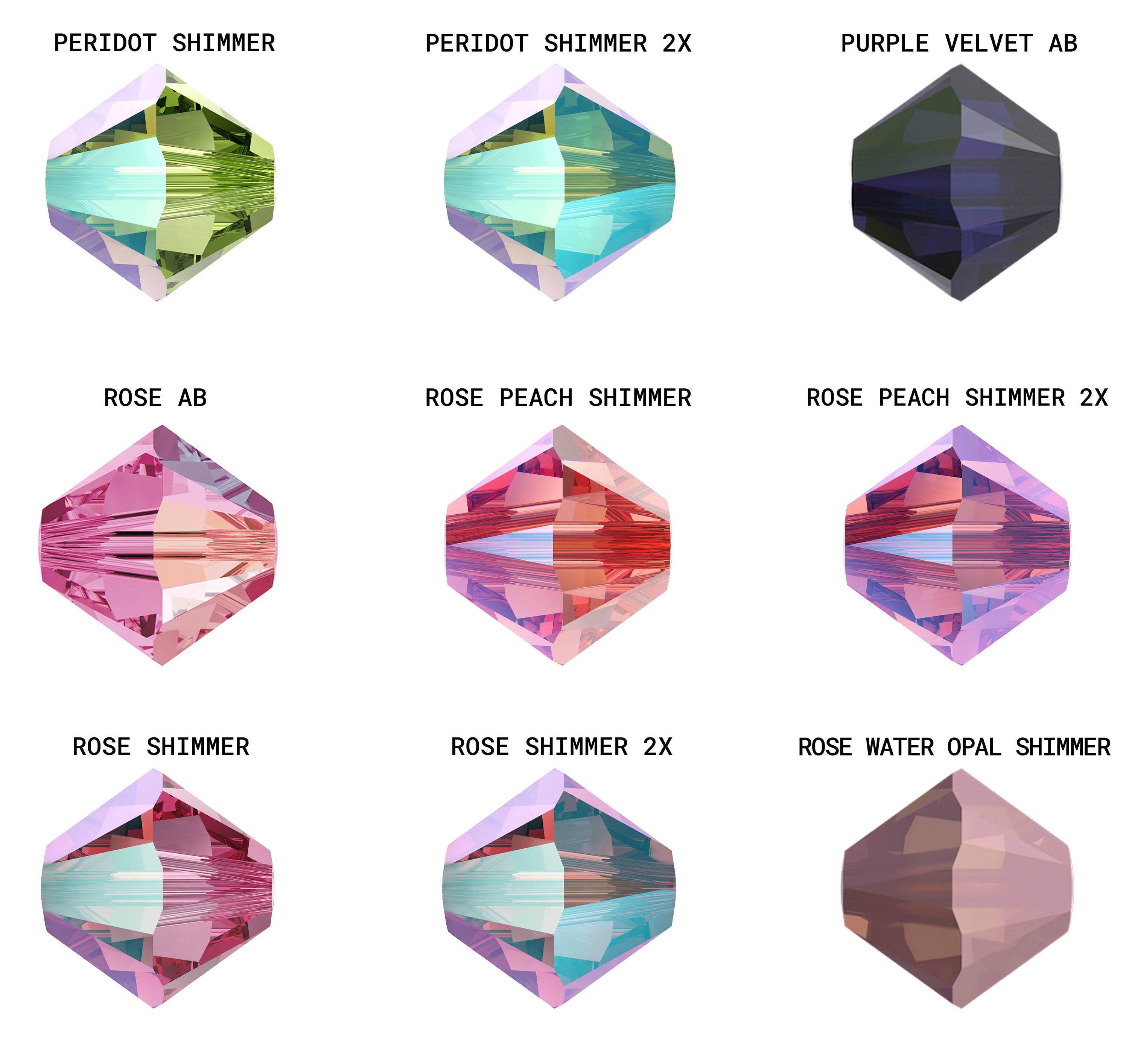 Superior PRIMERO 5328 Perline Cristalli Bicone * Altri Colori E - Foto 8