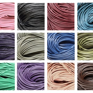 BeadSmith® Greek Leather Cord Thong for high quality stringing - Available in popular colors - Pack includes 1m - Diameters 1.5mm, 2mm