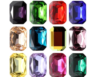 AUREA Crystals A4627 Octagon - Fancy Stones Crystals - Simple Crystal Colors - Crystal Rhinestones - Popular Octagon Shape - Jewelry Making