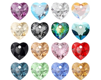 6432 Heart Cut Crystals: Pendants for Jewelry Making, Primero Crystals Austrian Glass, High Quality Crystals