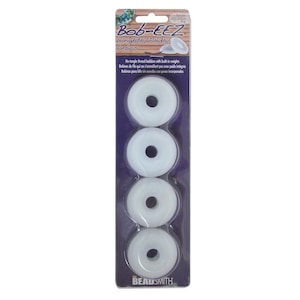 The Beadsmith Bob-EEZ Cord Management – No-Tangle Thread Bobbins – 2-1/2", Bag Of 8 Pieces – Storage Organization – Jewelry Tools For Kumihimo Braiding And Macrame Designs