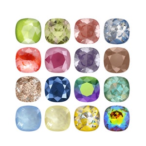 PRIMERO Crystals 4470 Square - Pietre fantasia di altissima qualità - Prodotto in Austria - Diversi effetti di cristallo - Cristallo di pietra fantasia con retro appuntito