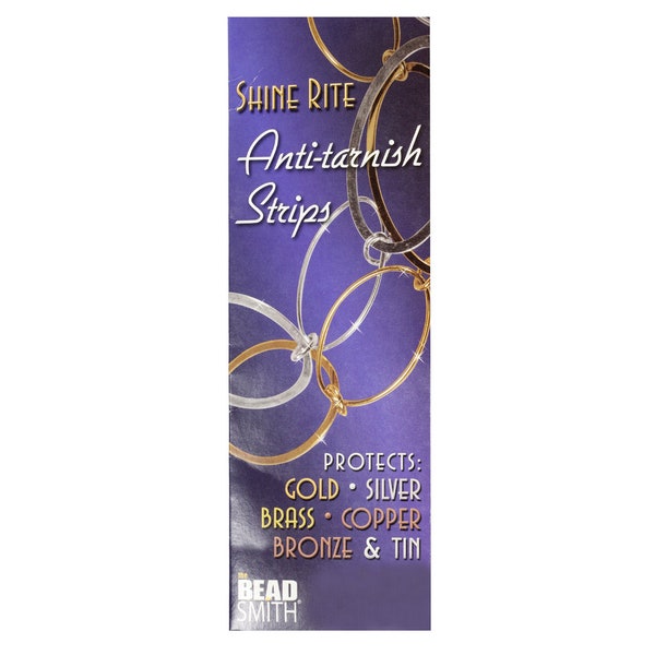 BeadSmith® Anti-tarnish Strips - Protect silver, nickel, copper, bronze, base, tin & gold from discoloration and tarnish