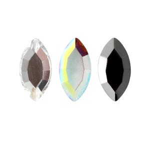 Cristalli PRECIOSA 438 14 110 Navette Shape Flat Backs no HOTFIX Strass - Cristalli originali - Colori popolari - Incollaggio, abbellimento