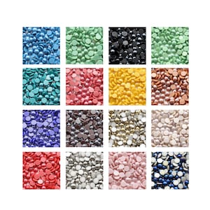 A2008 Keramik Cabochons: Flat Backs Hotfix Cabochons zum Kleben von Aurea Crystals