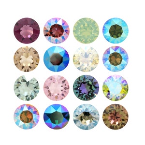 1088 Chaton Primero Crystals Round Stones - Swarovski Alternative - Various Crystal Colors - Pointed Back Round Crystals for making Jewelry