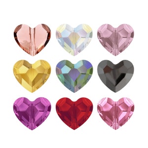 PRIMERO Crystals 5741 Love Herat - Höchste Qualität voll gebohrte Perlen - Made in Austria - Kristallfarben - Beliebte Perlen - Herat Form