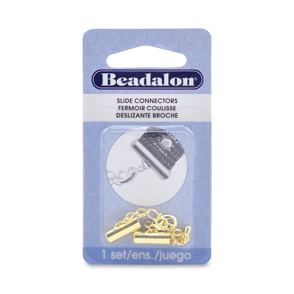 Beadalon Slide Connector With Lobster Clasp - Silver Plated Jewelry Making Extension