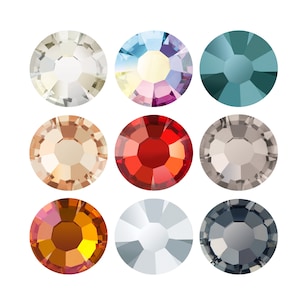 Preciosa Rose Strasssteine: Flache Rückseiten Hotfix zum Aufkleben, Tschechische Glaskristalle, echte Preciosa