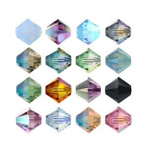 5328 Bicone Primero Crystals Beads - Fully Drilled Crystal Beads - Swarovski Alternative - Crystal Colors - Popular Bicone Shape Beads