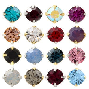 Preciosa Chaton MAXIMA Crystals in Metal Setting for Sewing - Genuine Preciosa Crystals - Jewelry Making Components for Sewing